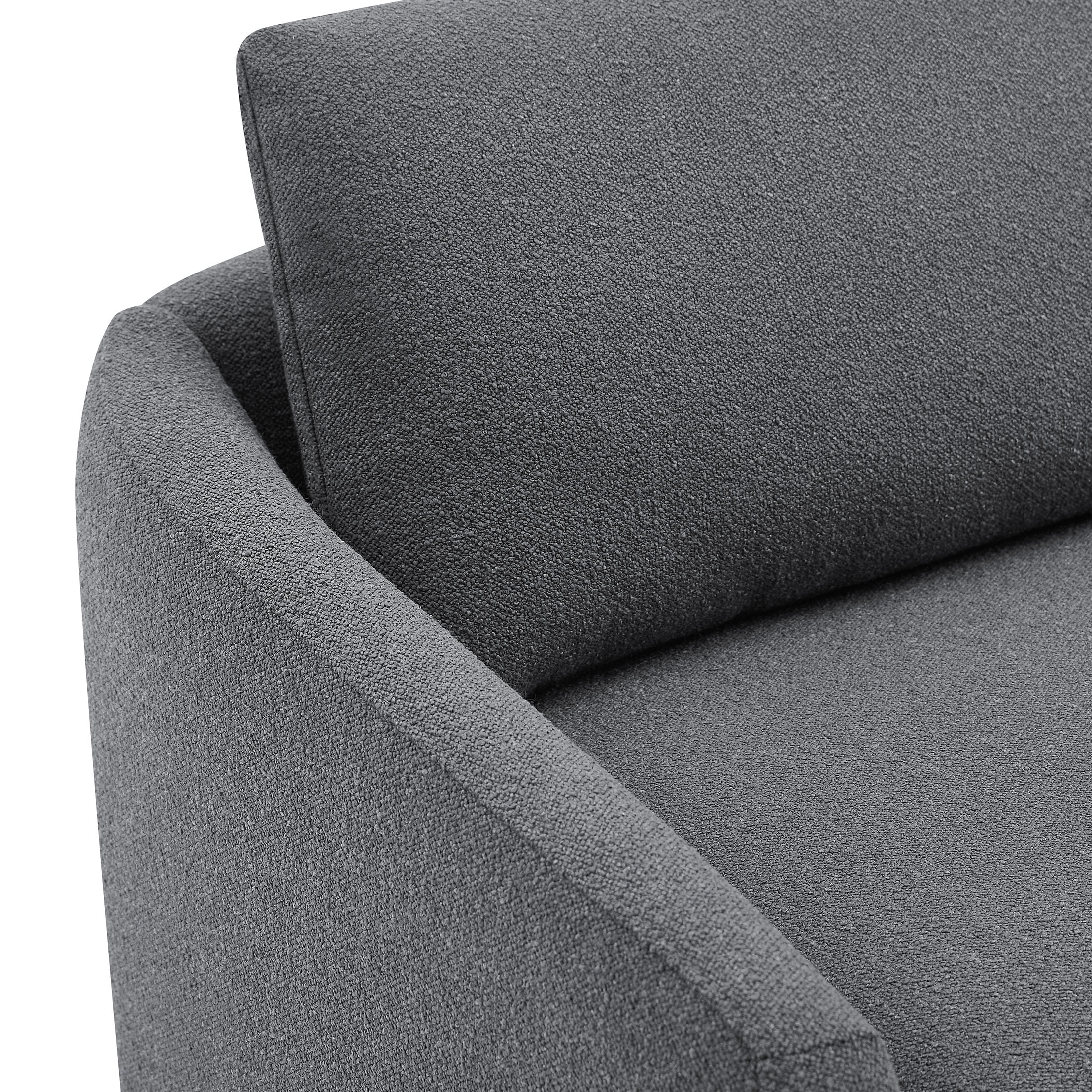 Beautiful Drew 72.2" Sofa by Drew Barrymore for Adults, Charcoal Bouclé