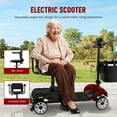 thumbnail image 6 of ATHOPE 4 Wheel Mobility Scooter for Seniors, 25 Miles Long Range Electric Folding Wheelchair for Travel, Adults, Elderly with Removable Battery Headlight Basket , Fits in Car Trunk, Red, 6 of 9