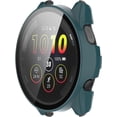 thumbnail image 3 of KOMI Compatible avec Garmin Forerunner 265S Étui de Protection, Étui de Protection PC Résistant aux Rayures avec Protecteur d'Écran en Verre Trempé HD pour Garmin Forerunner 265S (Pas 265)(Vert), 3 of 5