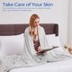 thumbnail image 3 of Cooling Blanket, Summer Cooling Blankets for Hot Sleepers, Arc-Chill Q-Max>0.5 Cool Fiber, Oeko-TEX 100% Certified, Soft, Breathable, Double-Side Bed Throw,Keep Cool for Adults Kids 50"x70", 3 of 5