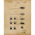 thumbnail image 1 of Original Toothbrush Artwork Submitted In 1941 - Bathroom - Patent Art Print, 1 of 2