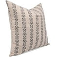 thumbnail image 2 of Fabdivine Block Print Throw Pillow Cover, 14x14 Inch Duck Canvas Vintage Cushion Cover, Floral Print Boho Design Black Pillow Cover for Sofa and Couch, 2 of 5