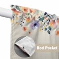 thumbnail image 4 of Spring Floral Swag Valances for Windows, Kitchen Curtains 36 Inch Length 2 Panels Set, Elegant Flowers Farmhouse Botanical Rustic Short Curtains for Small Windows Rod Pocket Cafe Curtains 28"x36", 4 of 8