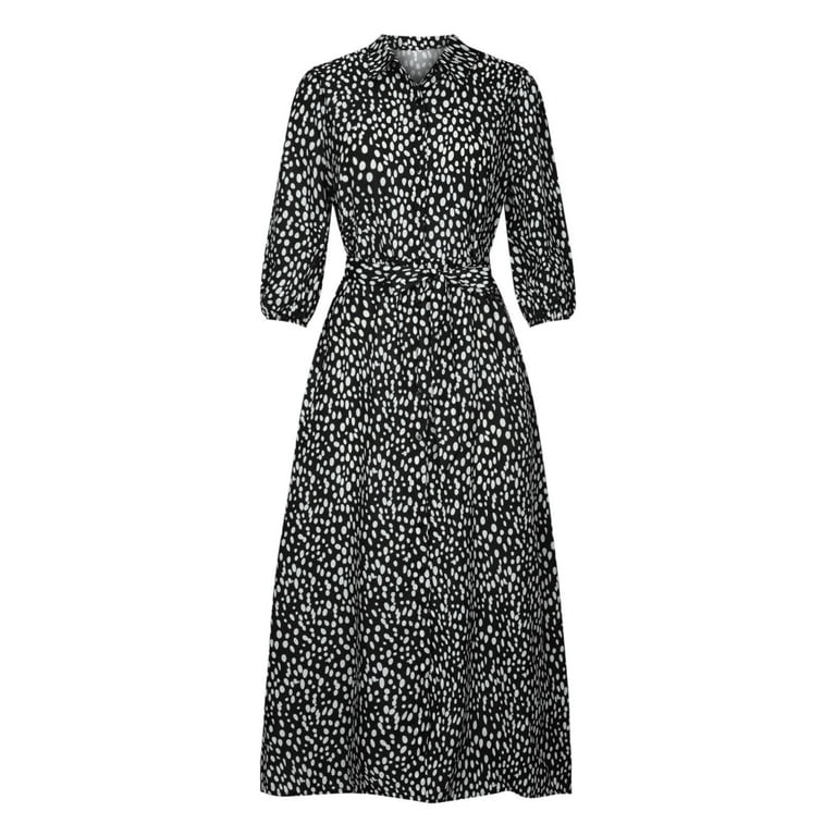 Ladies black and white dresses outlet uk