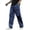Dark Blue, variant on Dwelliawo Cargo Sweatpants for Men Big and Tall Cargo Pants Baggy Wide Leg Sweatpants Outdoor Workout Pants Joggers with Pocket Army Green L