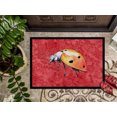 thumbnail image 3 of Carolines Treasures 8868JMAT Paillasson Intérieur Ou Extérieur 24 x 36 Po. Lady Bug sur Fond Rouge, 3 of 4