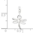 thumbnail image 2 of Sterling Silver Dragonfly Enhancer QN112 (20mm x 12mm), 2 of 2