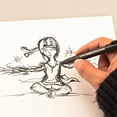 thumbnail image 3 of Pentel Sign Pen, Brush-Tip, Black, 3 of 7
