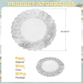 thumbnail image 2 of Uxcell 50 Pcs Servilletas de Papel de 12 Pulgadas Redondas de Encaje Decorativas, Papeles Desechables para Comidas y Fiestas, Plateado, 2 of 6