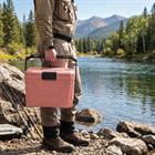 Barara King Compact Insulated Hard Shell Cooler with 2 Cup Holders for Women Outdoor Beach Camping Picnic and Cute Cold Storage Accessory, Pink