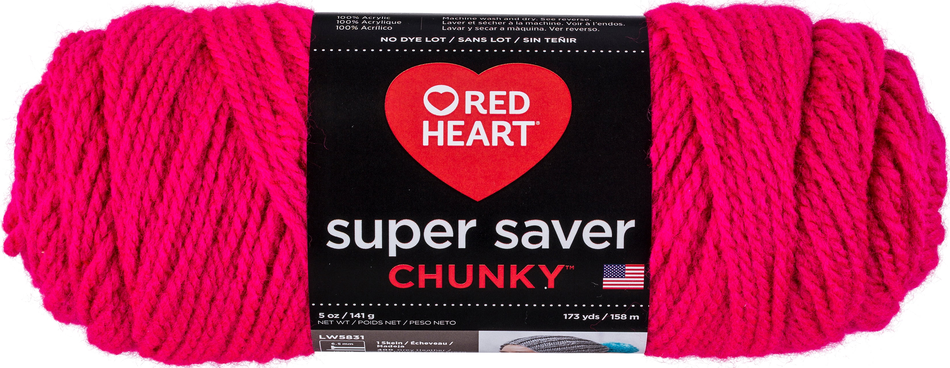Red Heart Super Saver Chunky YarnGrenadine