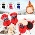 thumbnail image 1 of Fysho Pet Dog Winter Warm Soft Cashmere Anti-skid Rain Shoes, 1 of 8