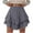 Grey, variant on Flowy Shorts for Women Casual Boho Ruffle Tiered Skorts High Waist Mini Skirts Golf Tennis Crochet Shorts (Navy, L)