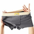 thumbnail image 5 of Hfnxid Boxer Briefs for Men,Men Solid Color Fashion Mid-waist Large Size Breathable Boxers Briefs, 5 of 5