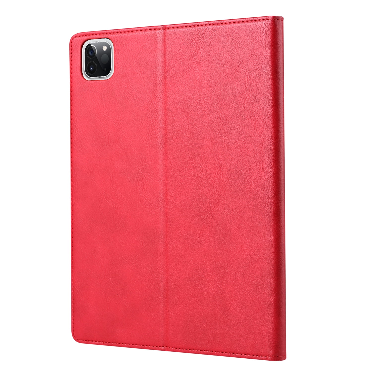 Allytechgroup iPad 11th 10th Gen 10.9" Case with Pencil Holder, Front Pocket Business Type Flip Multi Angle Stand Shockproof Protective Auto Sleep Wake Case for Apple iPad 11 10 Gen 2025 2022,Red