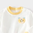thumbnail image 6 of Kogui High Waisted Kids Pajamas 2 Piece Long Sleeve Cotton Sleepwear Set For Toddler Little Boys Girls Fall Winter 2T 3T (Yellow,2-3 Years), 6 of 6