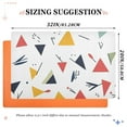 thumbnail image 3 of Yayeee Doormat for Indoor Entrance 32" x 20" Non Slippery Floor Rug, Colorful Triangles, 3 of 8