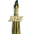 thumbnail image 2 of Endea Graduation Hunter Green/Gold Mixed Color Graduation Tassel with Gold Date Drop, 2 of 10
