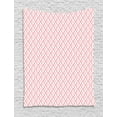 thumbnail image 1 of Abstract Tapestry, Vertical Pastel Ribbon Swirling Stripes Geometric Monochrome Pattern, Wall Hanging for Bedroom Living Room Dorm Decor, 40W X 60L Inches, Coral Pale Pink White, by Ambesonne, 1 of 2