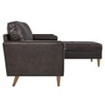 thumbnail image 2 of Valour 98" Leather Sectional Sofa, 2 of 7