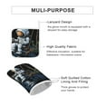 thumbnail image 3 of Funny Astronaut Oven Mitts And Pot Holders Sets of 4 Oven Gloves Set Potholders for Kitchen Cooking Baking Grilling Anti Scald Hot Pads And Heat Resistant, 3 of 6