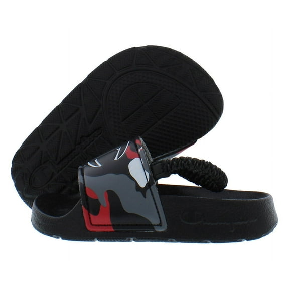 Champion Ipo Camo Slide Infant/Toddler Shoes Size 4, Color: Black/Multicolored