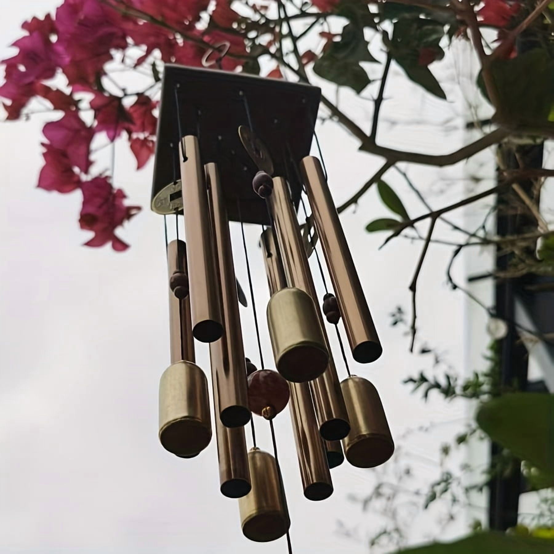 8 Pipe 4 Pencil Bell Wind Chimes for Positive Energy for Balcony Bedroom with Sweet Sound | 24 Inch Long