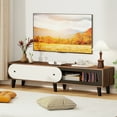 thumbnail image 4 of Gymax Entertainment Center w/Sliding Door Cabinet Cable Management Holes for 80'' TVs, 4 of 10
