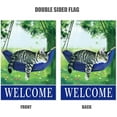 thumbnail image 3 of Welcome spring cat garden flag for outside, seasonal flags with cats double sided house flags, House Yard Lawn Decor Holiday Funny Garden Yard Decoration, 3 of 10