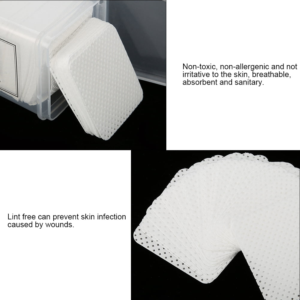 YLSHRF 200Pcs/Set Nail Cotton Pad Paper Manicure Polish Gel Remover Cleaner Wipe Lint Free Cotton Pad, Nail Cleaner Pad, Polish Remover Pad