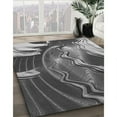 thumbnail image 3 of Ahgly Company Machine Washable Indoor Square Transitional Dark Gray Area Rugs, 8' Square, 3 of 7