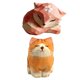 thumbnail image 1 of Adorno de colección de escultura pintada a mano de estatua de Animal de madera bonita de 2 piezas Lowrie y gato Fernando Estatuilla Estatua, 1 of 8