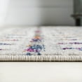 thumbnail image 6 of JONATHAN Y MOROCCAN HYPE 2 x 8 Runner Rug, Boho Vintage Diamond - Cream/Multi, MOH101H-28, 6 of 8
