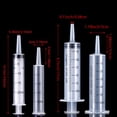 thumbnail image 5 of Juego de 4 jeringas de plástico con medición de líquidos orales Jeringas de medición sin aguja para dispensación de resina epoxi Llenado de riego ER, 5 of 5