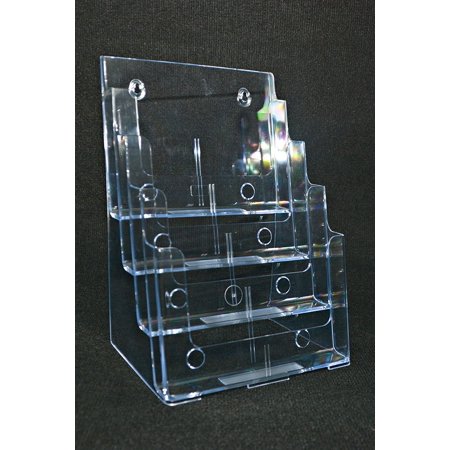 Brochure Catalog Guide - 4 Pocket Letter Size Brochure Holder 8-1/2