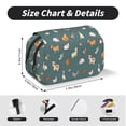 thumbnail image 5 of Rateoe Farm Animal Pattern Double Clamshell Pen Case, Storage Organizer with Two Zipper Compartments– Holds Up to 50 Pencils & Pens, 5 of 6