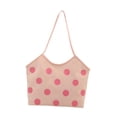 thumbnail image 3 of Bolso con asa, estilo hobo, ideal para el gimnasio, mujeres, uso diario, viajes y desplazamientos. Rosa, 3 of 8