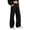 Black, variant on EANJE Men's Baggy Sweatpants Casual Elastic Waist Wide Leg Pants Solid Loose Fit Lounge Trousers with Side Pockets for Daily Streetwear Light Gray M