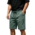 thumbnail image 3 of Men's Athletic Quick Dry Sports Shorts with Elastic Waist, Zipper Pockets, Straight Leg Loose Fit, 4-way Stretch, 82% Nylon 18% Spandex. Workout, Running, Golf, Hiking Essentials, 3 of 9