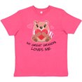 thumbnail image 3 of Inktastic My Great Grandpa Loves me- bear and hearts Youth T-Shirt, 3 of 5