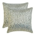 thumbnail image 6 of The HomeCentric Decorative Throw Pillow cover Silver & Clear 14"x14" (35x35 cm) Art Silk Crystals, Rhinestone, Handmade Cushion Covers For Sofa Chouch, living, Bed Room, Striped - Diamond Brilliance, 6 of 7