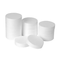 Crafare Round Foam Circles 4 Inch 32 Pack Polystyrene Foam Discs 1 Inch Thick for DIY Cake Photo Props and Crafts Modeling Projects Holiday Sculpture Candy Party Decorations