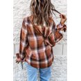 thumbnail image 1 of ABPHQTO Camisa de manga larga a cuadros para mujer con bolsillo, 1 of 5