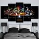 thumbnail image 2 of 5 Cuadros Decorativos Star Wars Personajes Fondo Negro Canvas Listo Para Colgar 150x84cm Jungle Art Impresion Tela Arte, 2 of 7