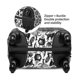 thumbnail image 2 of Balery Black White Halloween Funda de equipaje, fundas para maletas, elástica, lavable, protector de maletas, compatible con maletas de 18 a 32 pulgadas-Large, 2 of 7