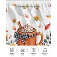 thumbnail image 5 of Thanksgiving Coffee Bed Skirt Fall Pumpkin Yellow Sunflower Leaf Plaid Bow Bed Skirts California King 18 Inch Drop, Wrap Around Dust Ruffle&nbsp;Bedskirt with Adjustable Elastic Belt for Queen Beds, 5 of 7