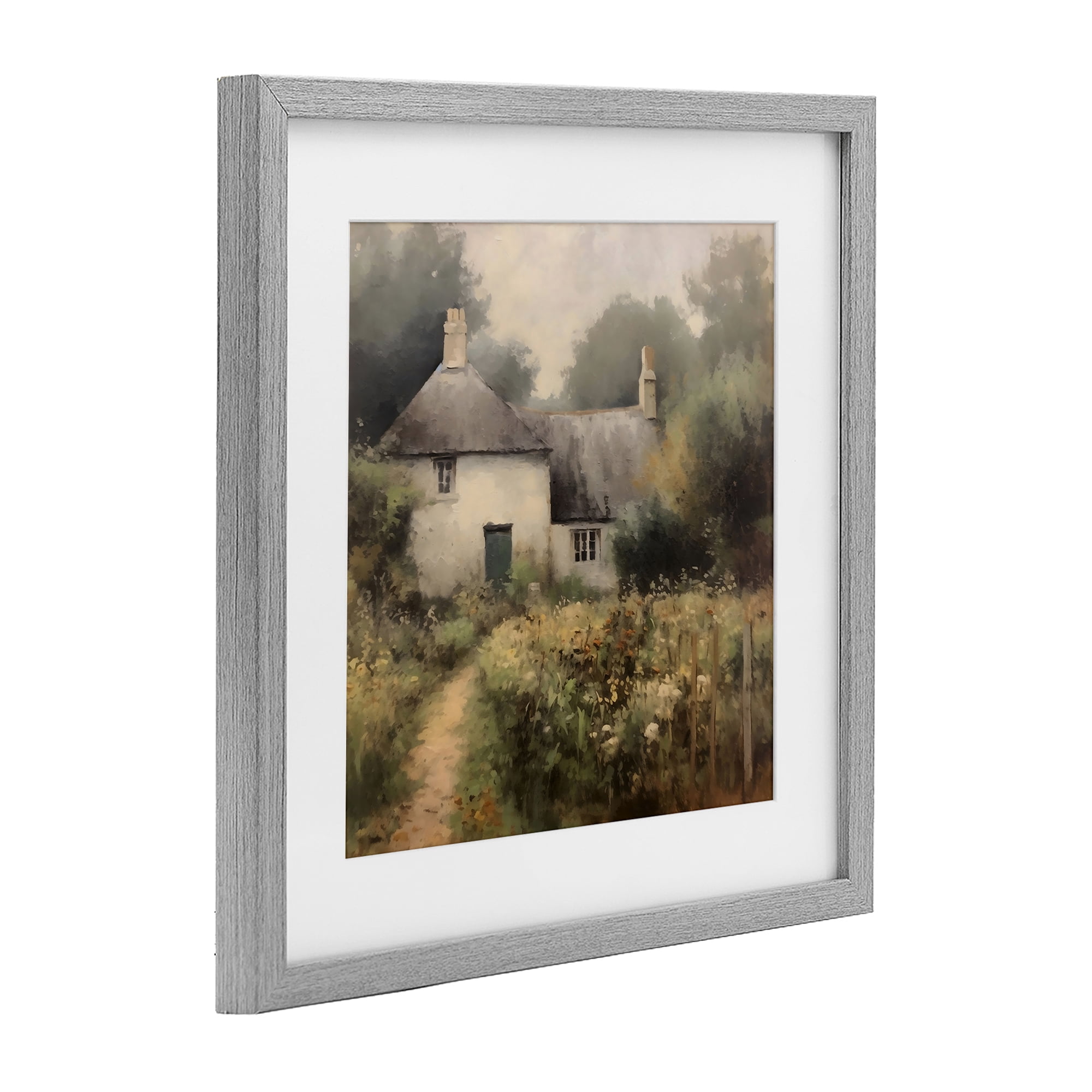 Stupell Industries Cottage Comfort in Summer Garden Gray Framed Print Under Glass, design by Creative Studio