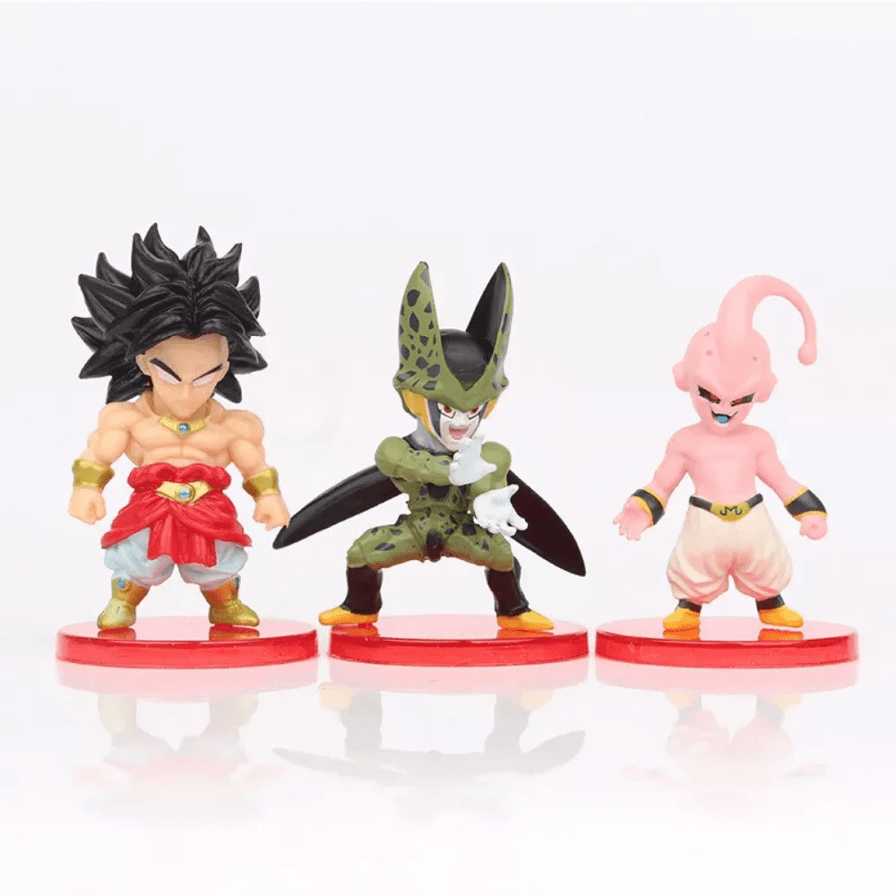 Anime Character Action Figure Set – 21 Piece Collection, Mini Figures with Display Stands, Detailed Design for Play or Display