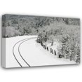 thumbnail image 1 of Vitaly Geyman 18x14 Gallery Wrapped Canvas Wall Art Titled - Snow Railroad, 1 of 4