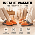 thumbnail image 2 of SAVIOR HEAT Heated Slippers for Men Women, Rechargeable Electric Foot Warmer Shoes with 3 Heat Settings, Non-Slip Sole, 2200mAh Battery, Indoor Outdoor, 2 of 10